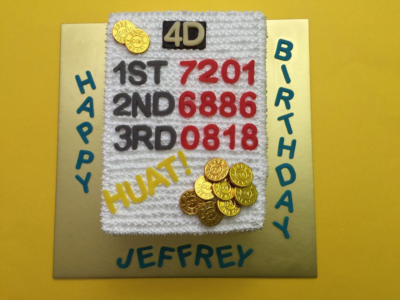 4D Lottery Cake