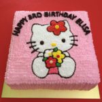 Hello Kitty Flower Cake