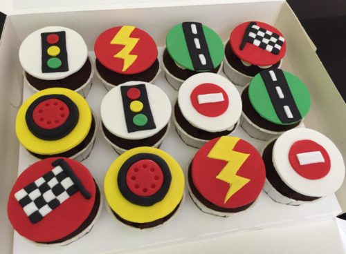 McQueen Traffic Cupcakes