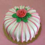 Pink Rose Gift Cake